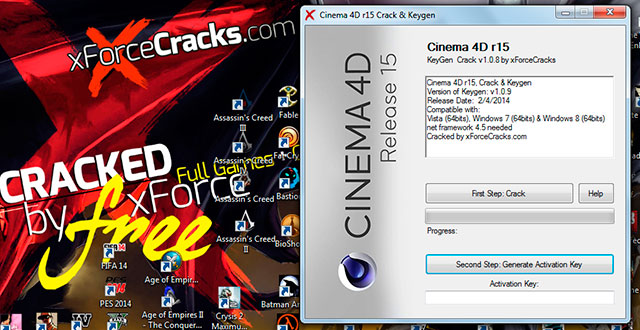 Cinema 4d r15 Cracked by xforce
