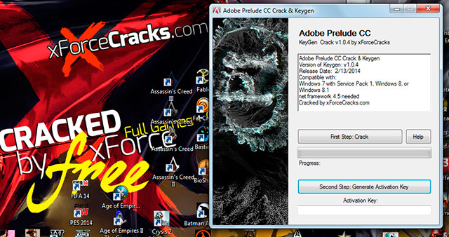 Prelude CC cracked by xforce (v1.0.4)